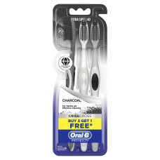 Oral-B Toothbrush Ultrathin Charcoal (Buy 2 Get 1 Free)